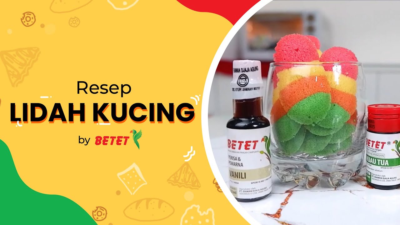 Resep Lidah Kucing Mudah dan Warna-Warni Ala Betet